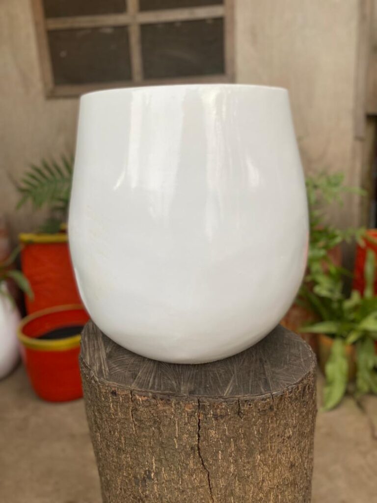 White Ceramic Pot